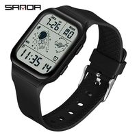 Personnalisé Votre Propre Logo SANDA 6052 Électronique Sports de Plein Air Étanche Astronaute Série Junior Étudiant Hommes Montre-Bracelet Numérique