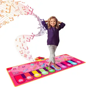 Детский игровой коврик музыкальная электронная клавиатура инструмент фортепианный коврик танцевальный коврик для всех девочек и мальчиков