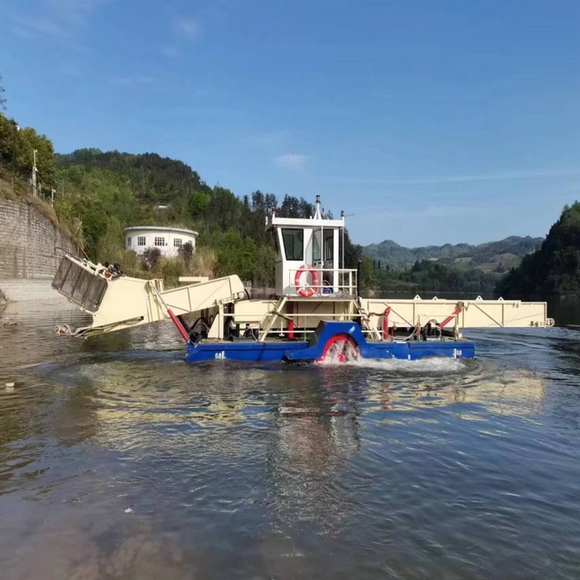Thailand High Efficient Automatic Water Cleaning Boat for Clean Water Surface Litter