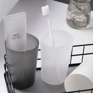 Vaso de Plástico PP para Enjuague Bucal, Taza Minimalista para Dientes, Vaso Esmerilado para Cepillo de Dientes para Baño, Vaso Doble para Parejas - Product Image 3
