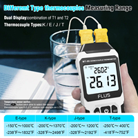 Handheld Thermocouple Thermometer Digital LCD K Type High Precision Temperature Recorder Datalogger for Industrial