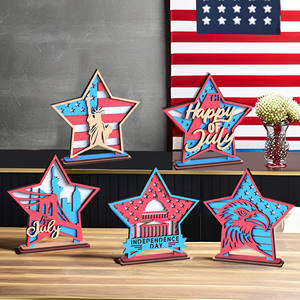 Decorazioni per la Casa Patriotiche per il 4 Luglio, Celebrazione del Giorno dell'Indipendenza Americana, Decorazioni Fatte a Mano - Product Image 1