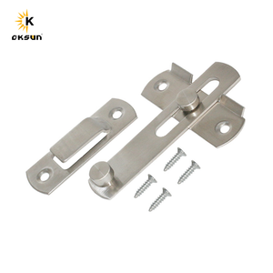 Oksun Black Solid Stainless Steel <strong>Fence</strong> <strong>Gate</strong> <strong>Latch</strong> Heavy Duty Barn Door Flip <strong>Hardware</strong> Modern Design Farmhouse Accessories - Product Image 4