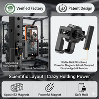Nouveau support de téléphone portable magnétique double GreatYYT 2026 pour utilisation en salle de sport/chariot de golf, en alliage d'aluminium et ABS, pour téléphones de 3 à 6,7 pouces