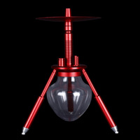 Arabie mini narguilé portable en alliage d'aluminium araignée trépied shisha narguilé