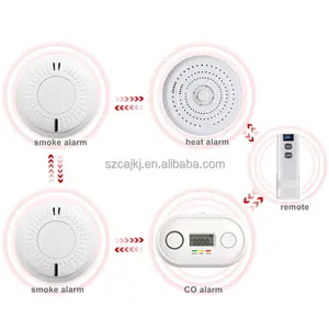 ANKA Home Security Alarms Wireless Interconnected Smoke Detector Interlinked Smart Remoter Control Smart Home Fire Alarms
