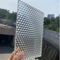 Grande plaque acrylique diamantée hexagonale haute lampe d'éclairage en plexiglas transparent cloison d'écran d'accueil PMMA