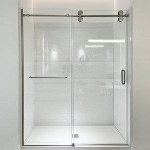 <span class=keywords><strong>Cabine</strong></span> de <span class=keywords><strong>douche</strong></span> encadrée FUSA avec double porte coulissante en verre trempé de 8 mm pour salle de bain, maison, vente en gros en usine - Product Image 1