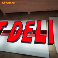 Lettres LED lumineuses personnalisées de grande taille avec base de support, résistantes aux intempéries, enseigne géante en alphabet pour la décoration extérieure et la publicité