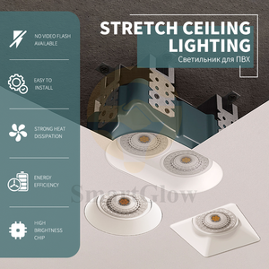 Plafonniers encastrés intérieurs de qualité à prix abordable, boîtier en aluminium et plastique, <span class=keywords><strong>spots</strong></span> MR16 GU10 7W, downlights LED SMD COB - Product Image 6