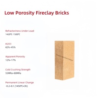 Briques réfractaires en argile à faible porosité pour isolation, durables, résistantes à la chaleur, ignifuges, pour soudage et moulage, haute teneur en Al2O3
