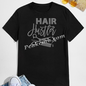 Hot Fix personnalisé <span class=keywords><strong>cheveux</strong></span> Hustle <span class=keywords><strong>strass</strong></span> conception extensible impression par transfert de chaleur pour les vêtements - Product Image 4