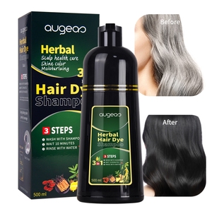Champú Tinte para el Cabello Negro Herbal Augeas de 500 ml al por Mayor - Product Image 1