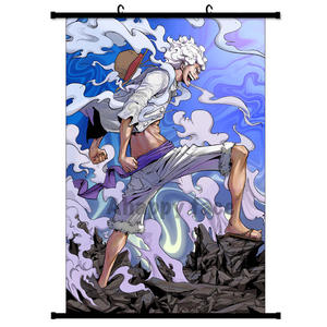 17 Styles Hot New Luffy Retro Poster Anime Sun God Nika HD Printing Esthétique Affiches Tenture Murale Photos pour la Décoration de la Chambre - Product Image 5