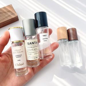 10ml cylindrical wooden cap <b>bottle</b> glass <b>empty</b> <b>bottle</b> <b>spray</b> <b>bottle</b> high-grade sample replacement <b>bottle</b> portable <b>bottle</b> - Product Image 3