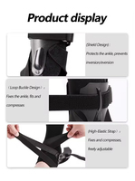 Attelle d'immobilisation de la cheville pour entorse, soutien sportif pour la course et la prévention des blessures, alternative aux plâtres, supports de cheville