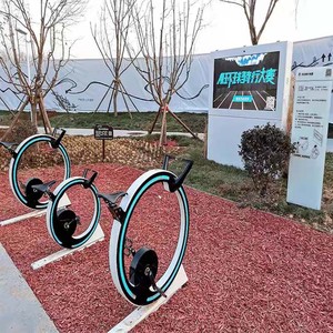 Bicicleta de Fitness Interactiva para Exteriores con Pantalla Táctil Grande, Ruta Inteligente AR para Adultos, Equipo de Ejercicio de Plástico Resistente - Product Image 2