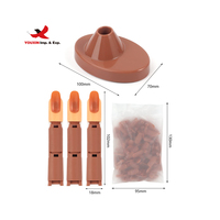 Main d'entraînement pour la pratique de la manucure, marron, pour ongles en acrylique, flexible, articulée, réglable, portable, en ABS, pour commande en gros et assortie, prête à l'emploi (RTS)