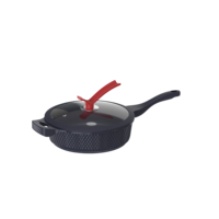 Set Peralatan Masak Anti Lengket 18 Buah dari Aluminium Die-Cast dengan Gagang Bakelite Bersertifikasi FDA LFGB