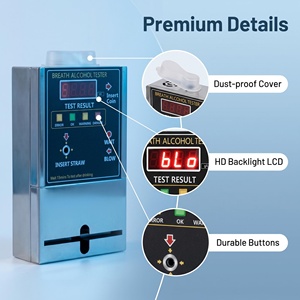 Alcootest à monnayeur pour lieux publics, OEM ODM, avec embout buccal anti-reflet unidirectionnel pour <span class=keywords><strong>test</strong></span> d'<span class=keywords><strong>alcool</strong></span>émie - Product Image 4