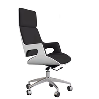 Fauteuil de bureau exécutif moderne en cuir PU à dossier haut, ergonomique et réglable, pivotant, pour usage domestique, bureau et hôtel - Vente en gros