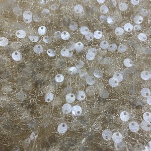 Tela de gasa de encaje con cuentas de tul Para Boda nupcial de lujo, cuentas bordadas con lentejuelas de cristal, patrón geométrico tradicional - Product Image 3