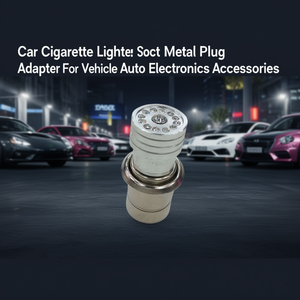 Adaptateur de prise allume-cigare de voiture en métal, accessoires électroniques pour véhicules - Product Image 2