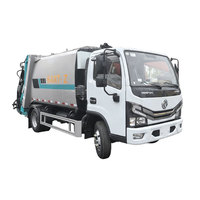Camion compacteur de déchets Dongfeng 4x2 7000L à chargement arrière, 6 tonnes, pour collecte des déchets dans les zones hospitalières, directement de l'usine