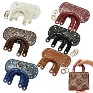 ชุดอุปกรณ์ตกแต่งหนังจระเข้ PU แบบ DIY สำหรับทำกระเป๋าถือแฮนด์เมด กระเป๋าโครเชต์ กระเป๋าผู้หญิง กระเป๋าปะติดปะต่อ ฐานหูหิ้วกระเป๋า - Product Image 1