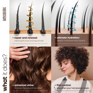 Champú y <span class=keywords><strong>Acondicionador</strong></span> Orgánico de Aceite de Argán, Set de 500 ml, Limpieza Profunda, Hidratante, Anti-Frizz, Nutritivo, Previene la Caída del Cabello - Product Image 5