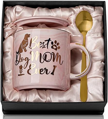 Taza de mamá perro rosa