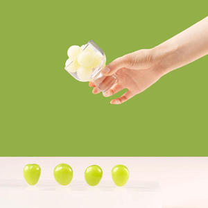 Daqiaodao cửa hàng tiện lợi màu xanh lá cây mận hương vị Ice Cubes Pouch cho đồ uống ngọt chua Bán buôn giá rõ ràng vòng hình dạng Ice Pop Pouch - Product Image 2