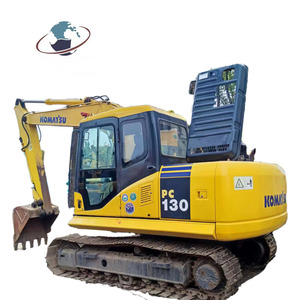 Excavadora de cadenas PC130 de alta calidad de 13 toneladas usada, con motor, bomba, caja de cambios y PLC, en venta - Product Image 1