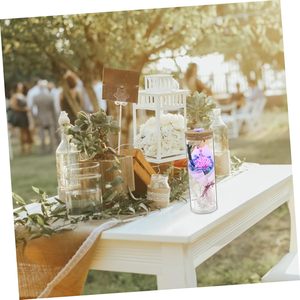 2026 OEM Cadeau Saint-Valentin : Mini bouquet de fleurs préservées en verre avec lys artificiel et tournesol, avec lumière - Product Image 3