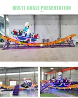 Manèges pour enfants miniatures Sanly : Attractions portables pour parcs d'attractions, carnavals extérieurs, équipement monté sur remorque, Octopus et UFO volant