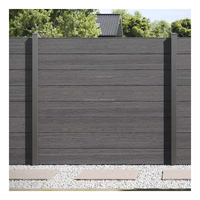 Nouveau Style 1.8m x 1.8m fini UV Wpc Post 6ftx6ft résistant aux intempéries Installation facile Rail clôture matériel pour cour et jardin