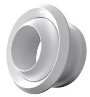 Diffuseur d'air extérieur moderne en aluminium pour sous-sol, type œil de bœuf, avec taille personnalisable, fournisseur chinois de systèmes CVC