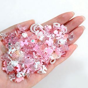 50g/Bolsa de Diamantes de Imitación 3D Aurora <span class=keywords><strong>Rosa</strong></span> Surtidos con Lazos, Mariposas y Flores, Encantos de Resina Bonitos para Decoración DIY de <span class=keywords><strong>Uñas</strong></span> Acrílicas - Product Image 5