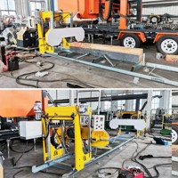 HY360G scierie à bois portable scie à ruban à bois machine à scier à essence avec travail du bois CE