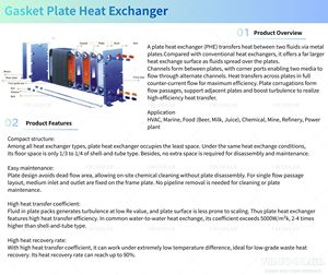 Scambiatori di Calore a Piastre con Connettore a Flangia OEM ODM ad Alta Efficienza di Scambio Termico per l'Industria Chimica - Product Image 2