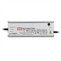 Mean well HLG-150H-C500AB PFC et gradation led pilote LED Alimentation 150W 500ma led pilote