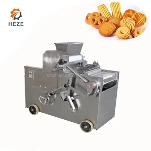 Fully Automatic Rotary Decorate Extruder Cutter Drop Fortune Depositor Macaron Butter Cookie Biscuit Make Machine Manufacture