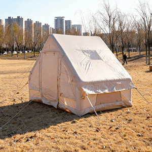 Tente gonflable robuste de 6 m² hiverisée, Basecamp 420D Oxford, compacte, pour expéditions et camps désertiques, double porte, vente en gros - Product Image 1
