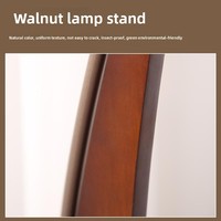 Nouvelle Lampe sur Pied de Style Ancien, Réglable en Hauteur, LED, Couleur Noyer, en Fer, pour Salon, Chambre et Bureau