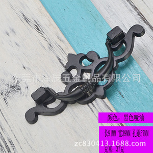 Furniture Handle Zinc Alloy Bridge Shape European Style Cabinet Drawer Pull Durable Design - Product Image 4