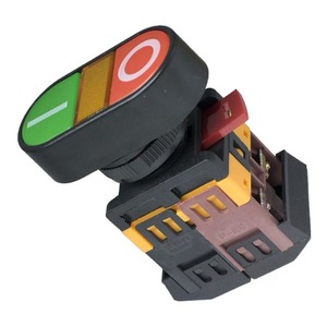 Botón de Doble Polo AS-22/25, Interruptor de Botón PPBB-30N, Botón Iluminado Rojo y Verde APBB-22/25, IP65, Metálico, 10A, 1NO1NC - Product Image 2
