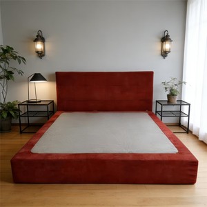 Set <span class=keywords><strong>Letto</strong></span> in Schiuma Comprimibile ad Alta Densità con Morbida Struttura, Testiera <span class=keywords><strong>a</strong></span> Parete con Velcro e Rivestimento Lavabile - Product Image 4