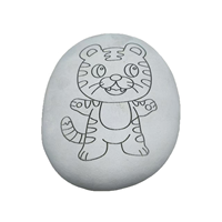 Populaire River Rock Stone Diy Peinture Arts et Artisanat Cailloux Plats Blanc 5 - 8 Cm Enfants Pebble Art