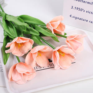 Ramo de Tulipanes Artificiales de 10cm-30cm, Tacto Natural, Decoración para el Hogar, Boda - Product Image 5