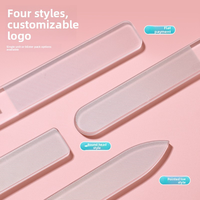 Lime à ongles en verre nano transparente double face, outil de manucure et de façonnage pour nail art